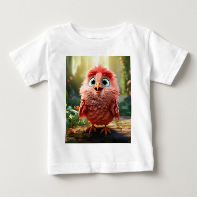 Parker - Röda kardinalChicken T Shirt (Framsida)