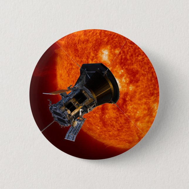 Parker Solar Probe-rymdfarkoster Knapp (Framsida)