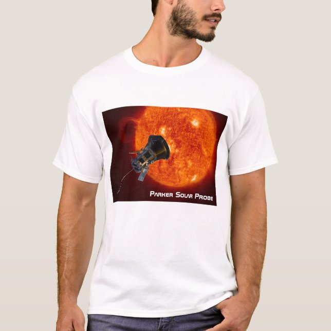 Parker Solar Probe-rymdfarkoster T Shirt (Framsida)