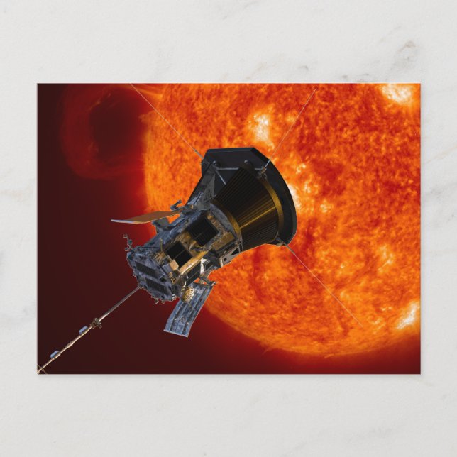 Parker Solar Probe-rymdfarkoster Vykort (Framsida)
