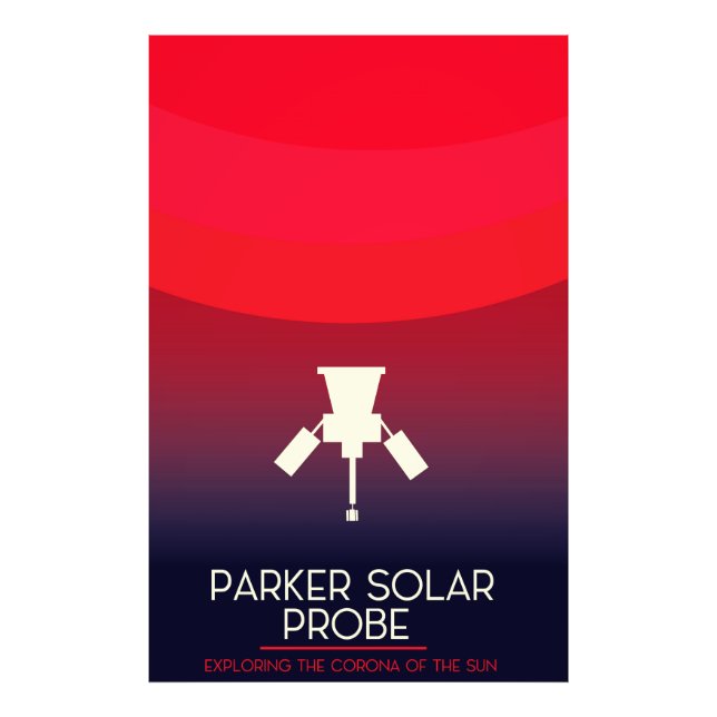 Parker Solar Probe-utforskning Fototryck (Framsidan)
