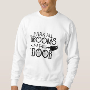 Parkera alla rum vid dörren Halloween. Lång Ärmad Tröja