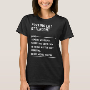 Parkera artikelparterns definitionsjobbtitel t shirt