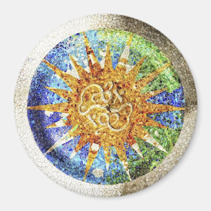 Parkera den Guell mosaikmagneten Magnet