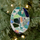 Parkera den ovala prydnaden för Guell mosaik Julgransprydnad Keramik (Tree)