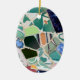 Parkera den ovala prydnaden för Guell mosaik Julgransprydnad Keramik (Framsidan)