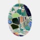 Parkera den ovala prydnaden för Guell mosaik Julgransprydnad Keramik (Baksidan)