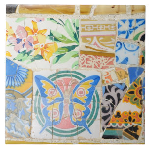 Parkera Guell mosaik belägger med tegel Kakelplatta