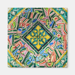 Parkera Guell mosaik Magnet