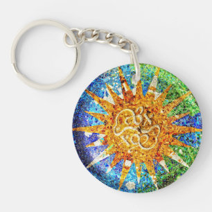 Parkera Guell mosaikkeychain