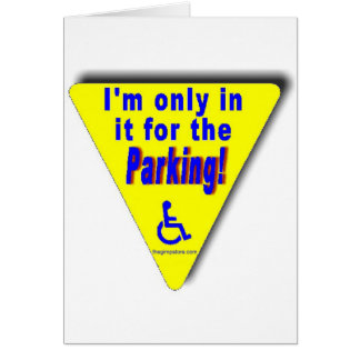 parkera hälsningskort