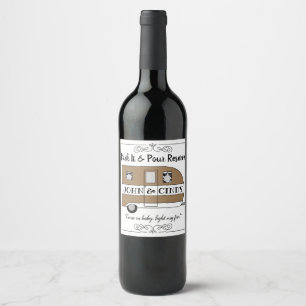 "Parkera IT & Pour Reserve" - Kampanj för Vin-etik Vinflaska Etikett