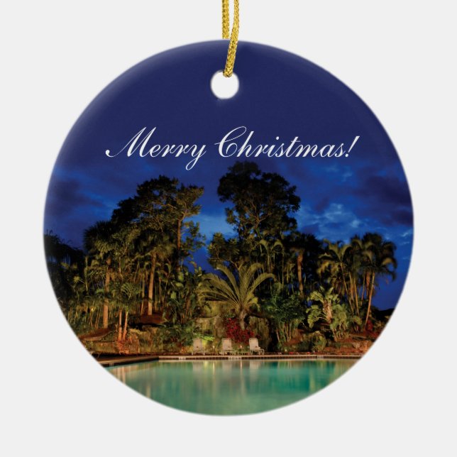 Parkera kustsemesterortprydnaden! julgransprydnad keramik (Framsidan)