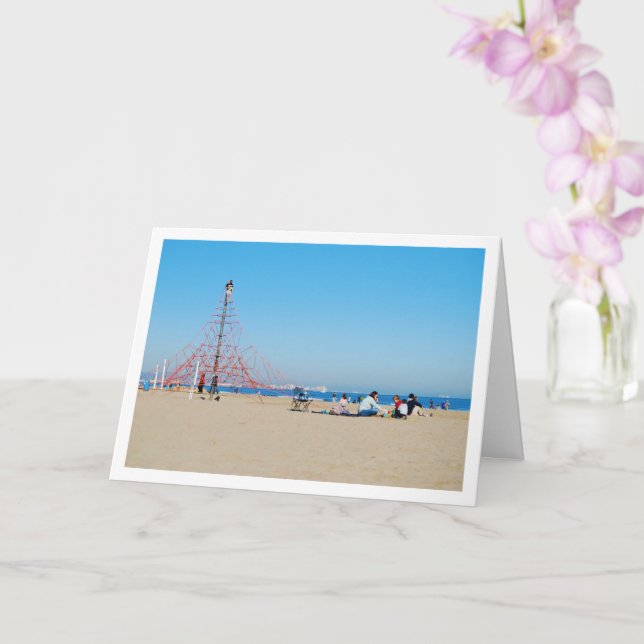 Parkera på Malvarossa-stranden, Valencia, Spanien Kort (Orkide)