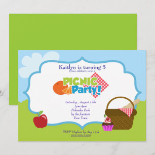 Parkera picknickpartyet inbjudningar