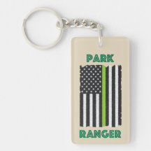 Parkera skogsvaktareflagga Keychain