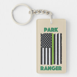 Parkera skogsvaktareflagga Keychain