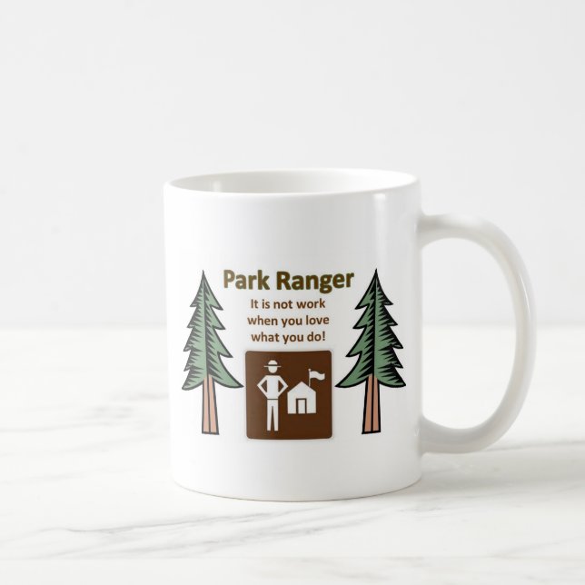 Parkera skogsvaktaren kaffemugg (Höger)