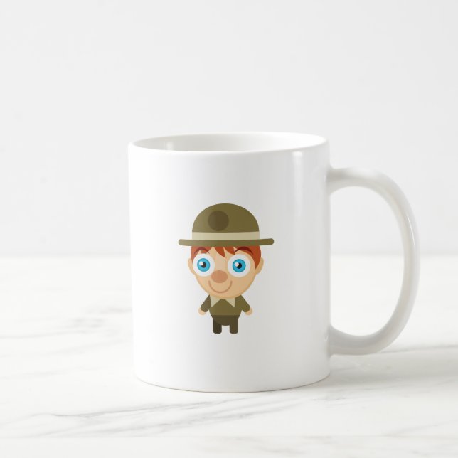 Parkera skogsvaktaren - mitt beskydd parkerar kaffemugg (Höger)