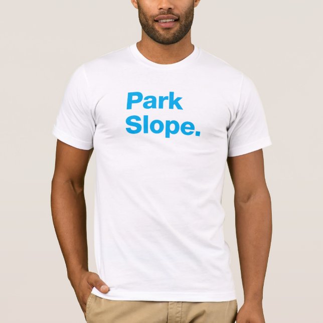 Parkera sluttar (cyan) t-shirt (Framsida)