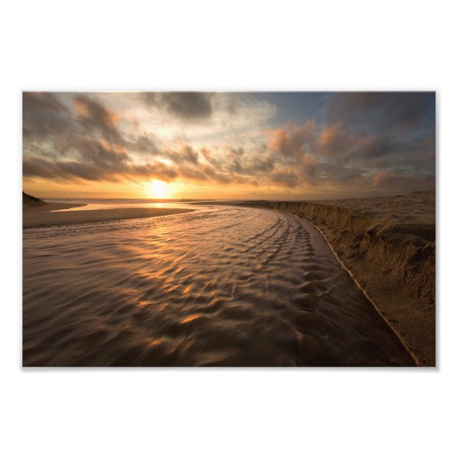 Parkera Sunset Print: Montara Beach, Pacifica CA Fototryck (Framsidan)