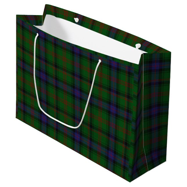 Parkera tartan grönt blue plaid (Framsidan Vinklad)