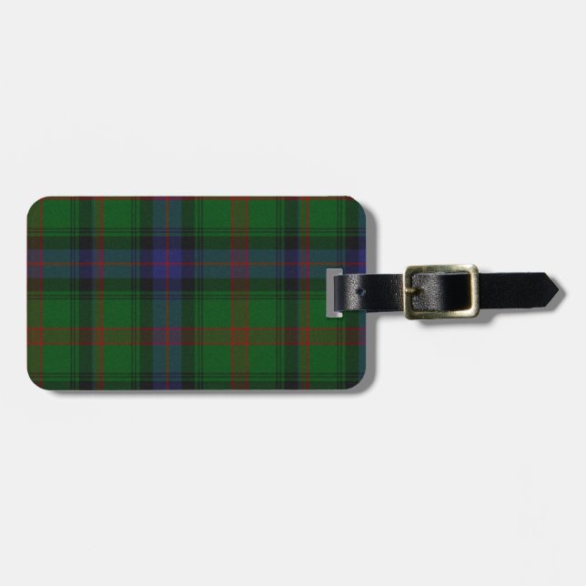Parkera tartan grönt blue plaid bagagebricka (Horisontell Framsida)