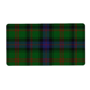 Parkera tartan grönt blue plaid fraktsedel