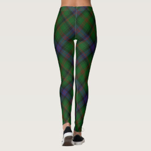 Parkera tartan grönt blue plaid leggings