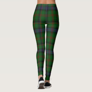Parkera tartan grönt blue plaid leggings
