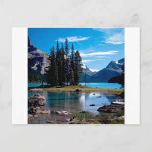 Parkera Underbaren utomhus Jasper Alberta Kanada Vykort