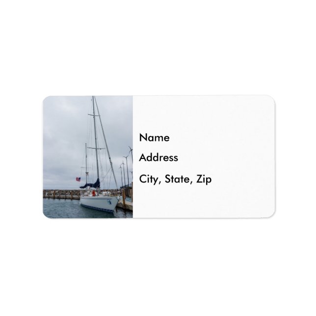 Parkerad Adressetikett (Framsidan)