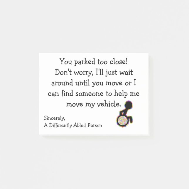 Parkerad för nära post-it. post-it block (Framsida)