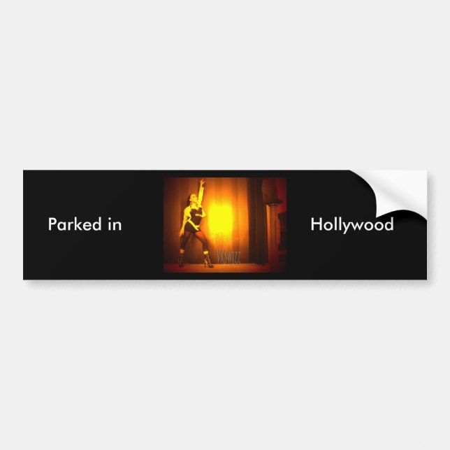 Parkerad i Hollywood-Bildekal Bildekal (Framsidan)