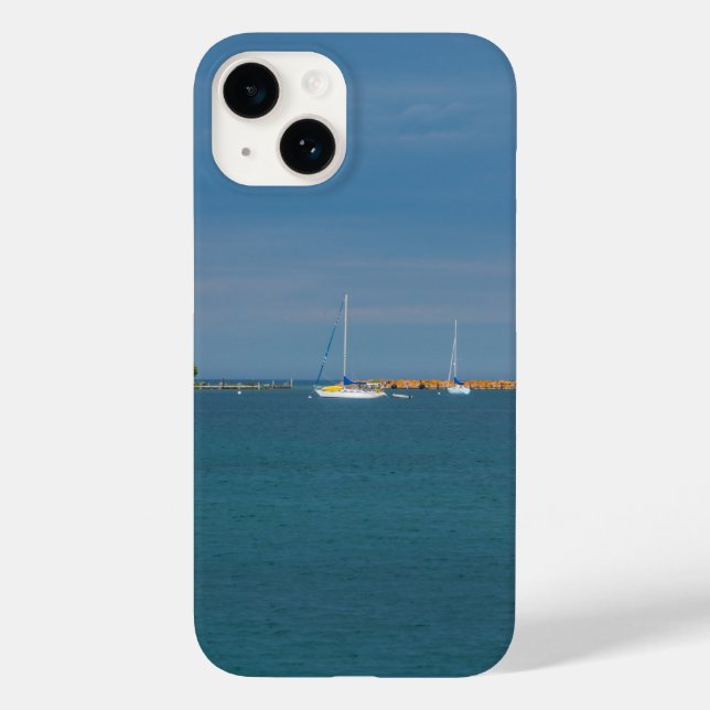 Parkerad vid Mackinac Harbor Fodral-Mate iphone ca (Baksida)