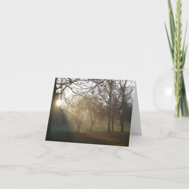 "Parkerar vintern" Notecard Kort (Framsida)