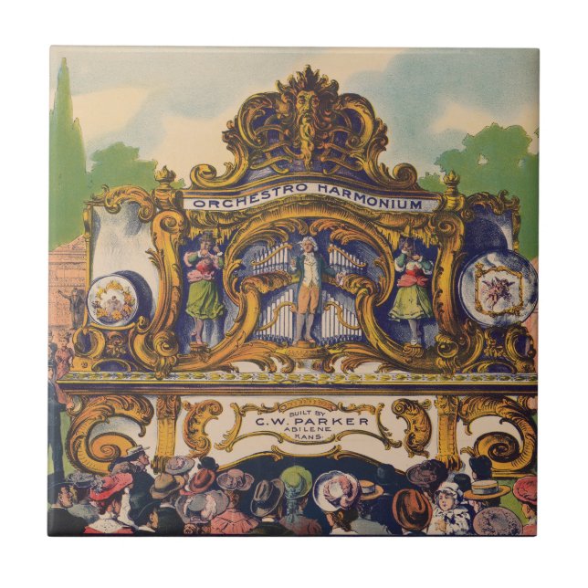 Parkerbågar, Berömd för skönhet och ton Kakelplatta (Framsidan)