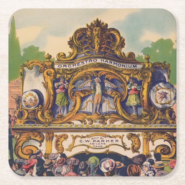 Parkerbågar, Berömd för skönhet och ton Underlägg Papper Kvadrat (Framsidan)