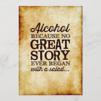 Parkering 5x7 Bord undertecknar alkohol på grund a Inbjudningar