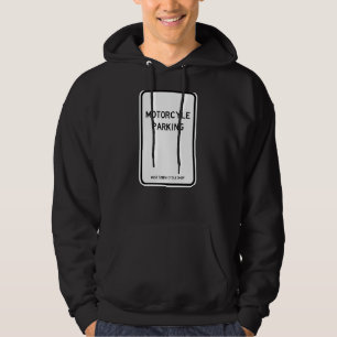 Parkering av motorcykel hoodie