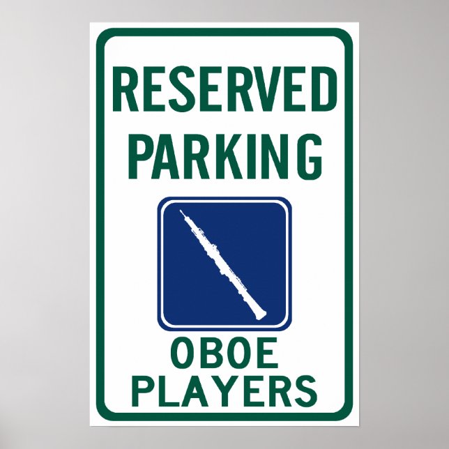 Parkering av Oboe-spelare Poster (Framsidan)