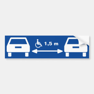Parkering av rullstol bildekal