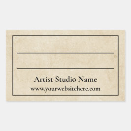 Parkering bakåt av etikettetikett för teckning rektangulärt klistermärke