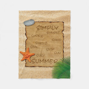 Parkering på sandbotten - Blanket i Fleece