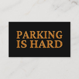 Parkeringen är svår - felaktig parsning visitkort
