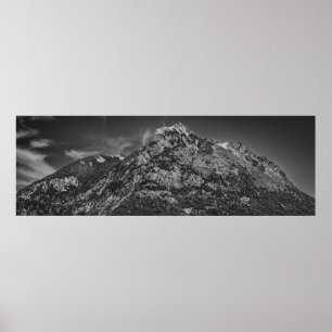 Parkeringslandskap för svartvit nahuel huapi poster