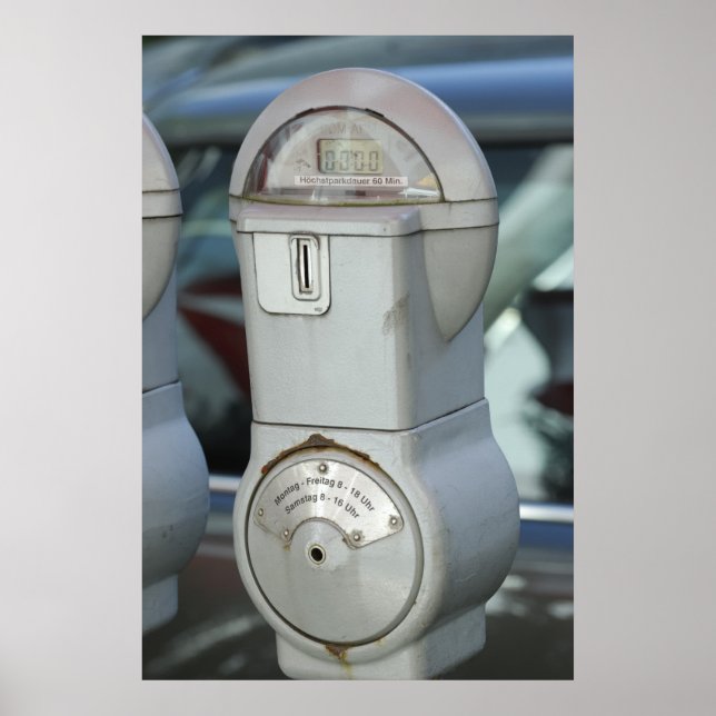 Parkeringsmätare Poster (Framsidan)