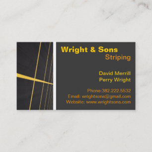 Parkeringsplats som görar randig visitkort