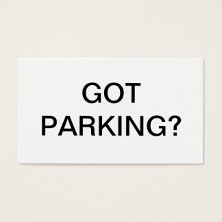 Parkeringsproblem Visitkort