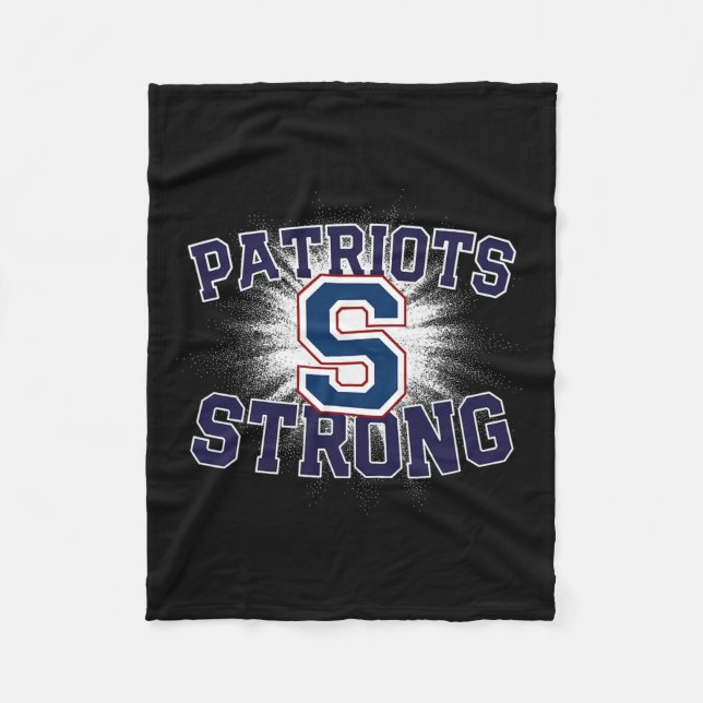 Parkersburg South Patriots Logotyp Strong Flagga H Fleecefilt (Framsidan)